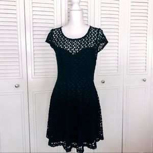 ✨Crochet Style Black Dress✨